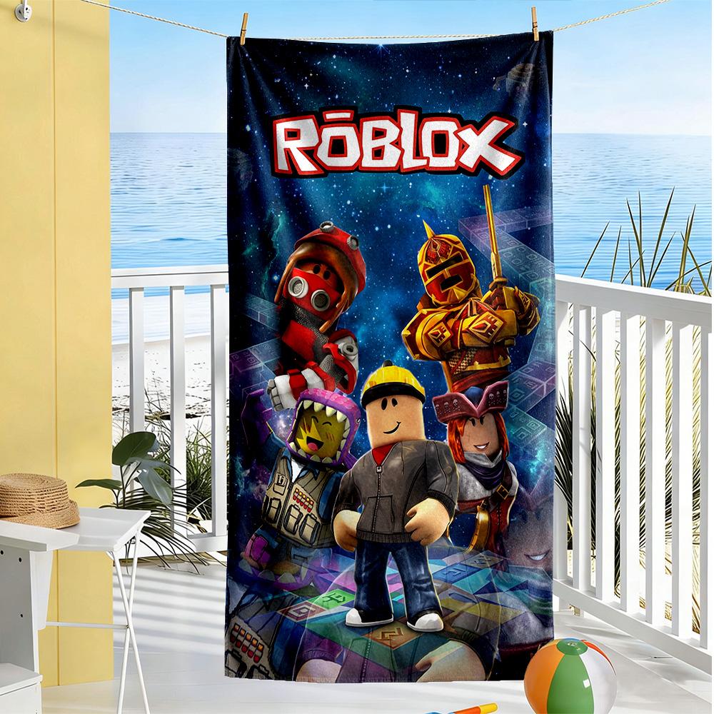Asciugamano da Spiaggia Roblox Alta Assorbenza & Asciugatura Rapida Confortevole Leggero Perfetto per Viaggiare Yoga Campeggio e Nuoto