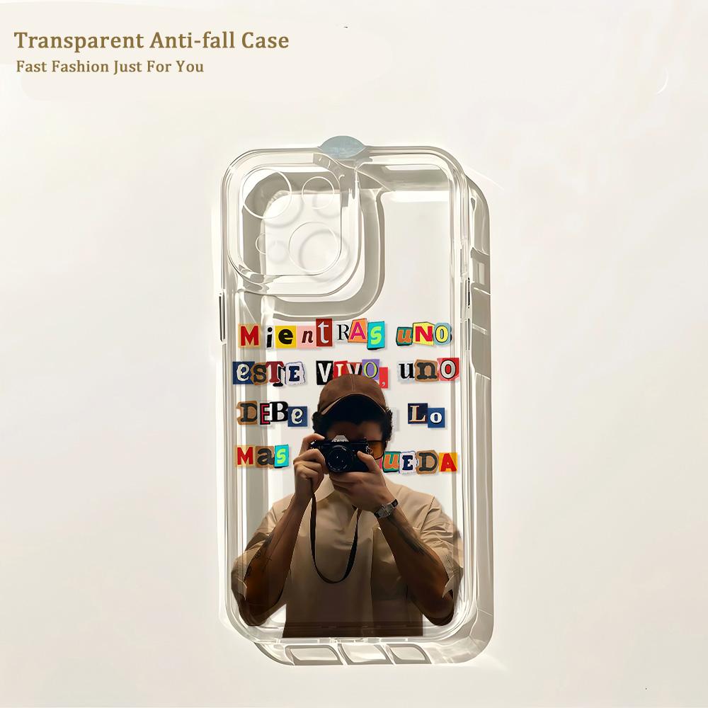 Hot Phone Case for B-Bad Bunnys Art IPhone 17 16 16e 15 14 13 12 11 Mini Pro Max X XR XSMax 7 8 Air Plus Transparent Back Cover