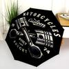 Custom Motorcycles: Built Not Bought Folding Umbrella Suitable for All Seasons Suitable for All Seasons Umbrella Gift Light
