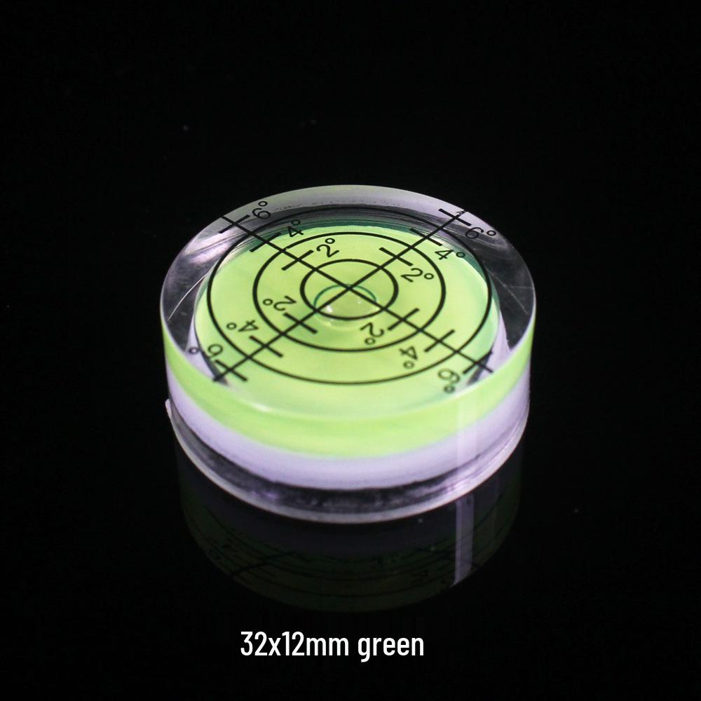 32x12mm Universal Circular Level with Scale and Bubble Line