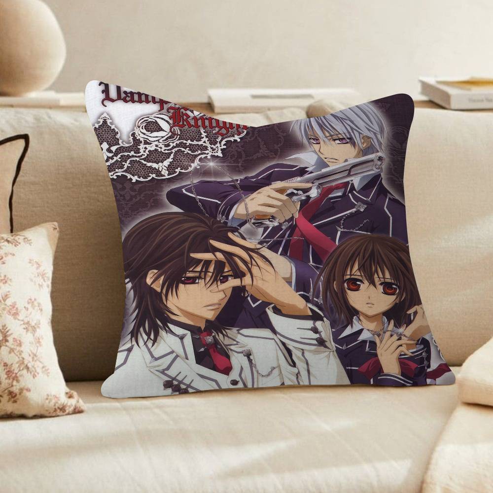 PC Anime VVampire Knight Cushion Cover Car Throw Pillow Case For Sofa Car Christmas Gift