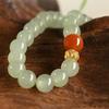 Hetian Jade & Red Agate Bracelet - Chinese Style Jewelry for Women
