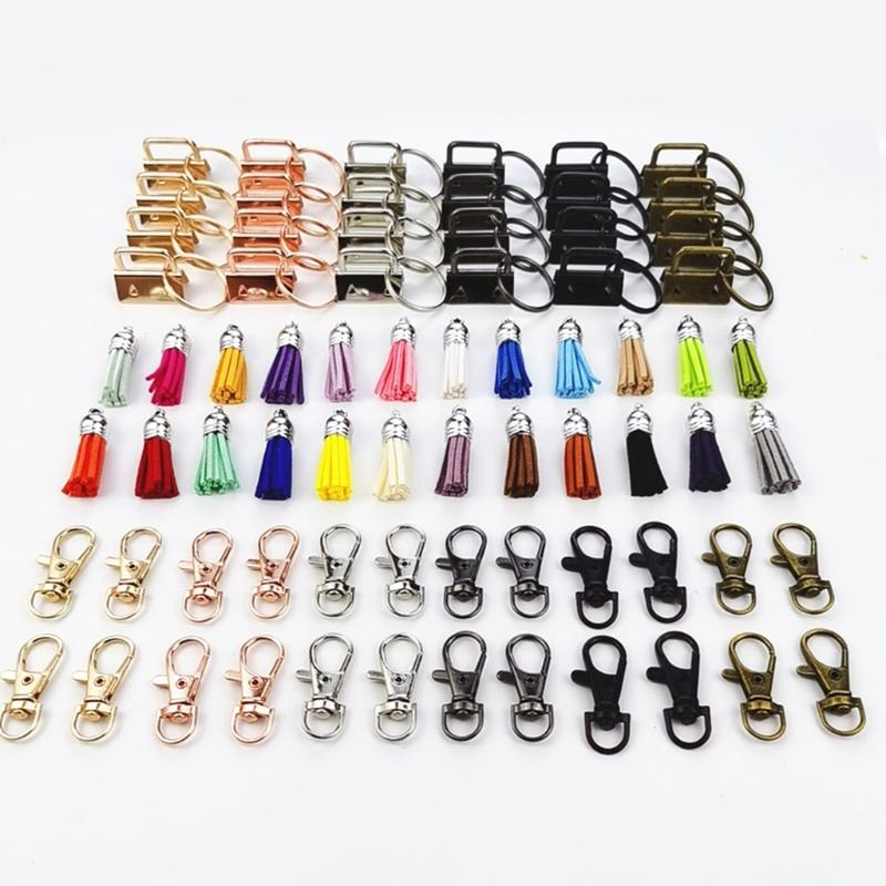 Buy Key Chain Bag Handbag Purse Charm Key Ring with Tassel Keychain Keyring 360 Degree Swivel