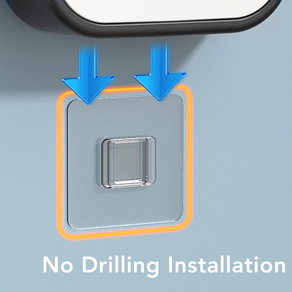 Caixa Porta Sabonete de Parede 2 Espaços Drenagem Sem Furo À Prova D'água Dobrável Porta Sabonete para Casa