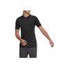 Adidas Mesh Panel Crew Neck Short Sleeve T-Shirt Men Tops Black HE5441