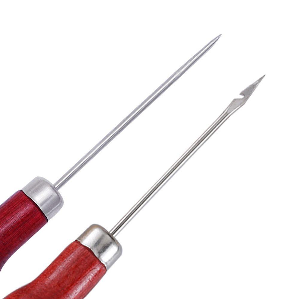 Leather Craft DIY Canvas Punch Shoes Drill Hand Stitcher Sewing Awl Hole Maker Shoe Repair Needles