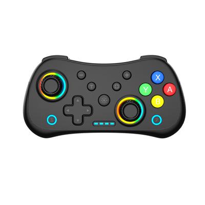 Mini Manette de Jeu Sans Fil Multifonctionnelle pour Switch avec Lumières RGB et Joystick à Effet Hall, Support Rafale