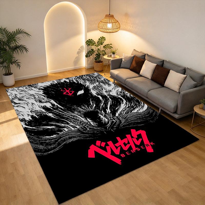 Berserk Living Room Nonslip Area Rug Soft Carpet For Bedroom Game Playroom Sofa Office Home Decor Doormat Christmas Gift C9301441