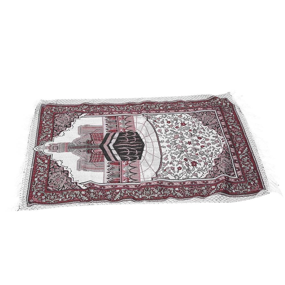 Portable Prayer Rug Islamic Muslim Kaaba Cotton Praying Mat Home Bedroom Decoration