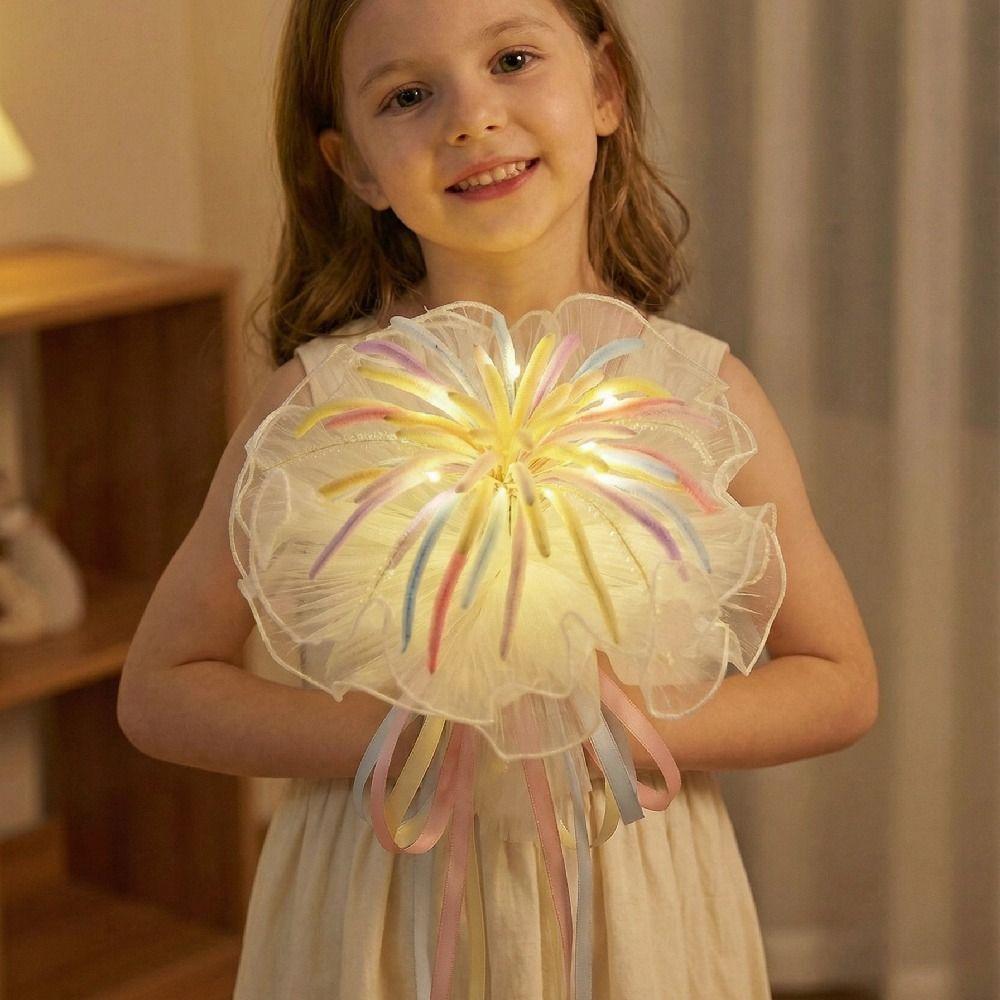 Romantic Twist Stick Bouquets Material Kit Unfinished Creative Bouquets DIY Material Package Colorful Funny LED Glow Bouquets