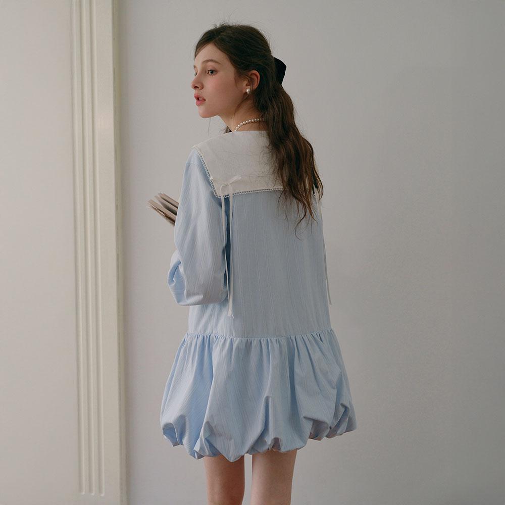 CEST MOIDEW Cest_Sailor Collar Balloon Shirt Dress
