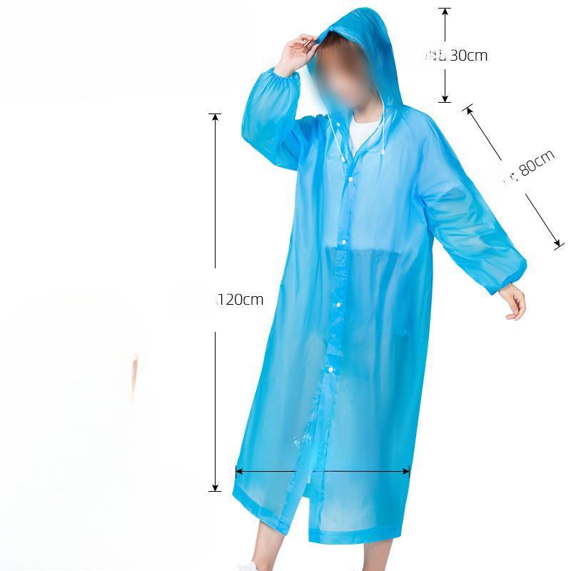Icke-engångsregnrock Bärbar Vattentät Helkroppsregnrock för Vuxna Resor