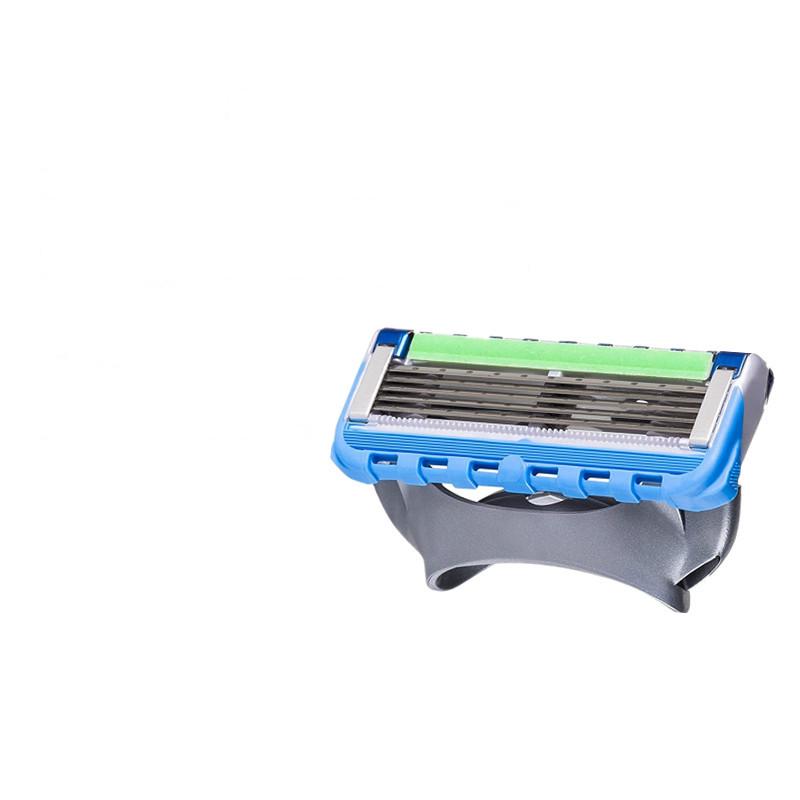 4 unids/lote cuchillas de afeitar profesionales de repuesto hoja de 5 capas