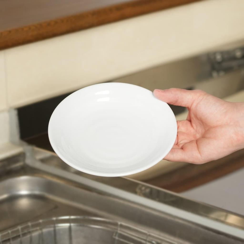 Thunder Group 13cm Diameter Side Set of Japanese Melamine Dishwasher Plates, 12, Safe, Shatter-Resistant Plastic, White, 1350JWT-12S