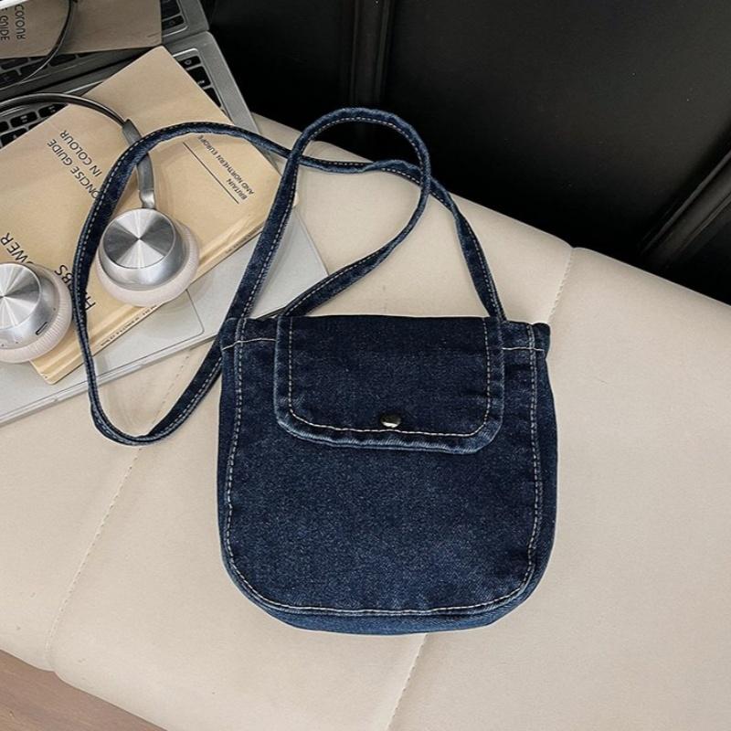 Trendy Denim Shoulder Bag For Women Fashionable Crossbody Purse Casual Versatile Commute Handbag