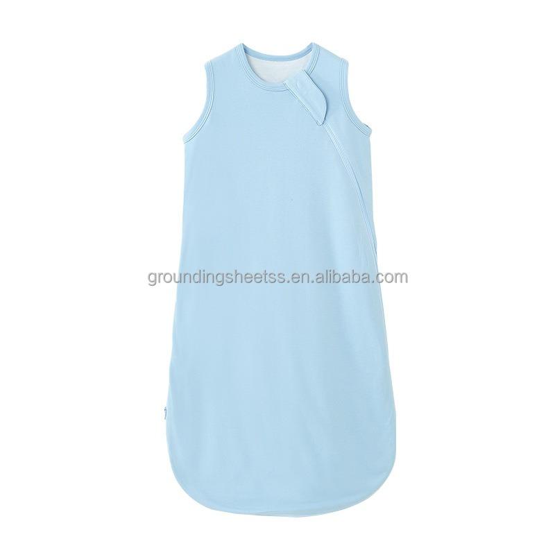 Soft Bamboo Fiber Baby Sleep Sack Summer Swaddle Vest Anti-Kick Lightweight Infant Sleeping Bag Cozy Wear