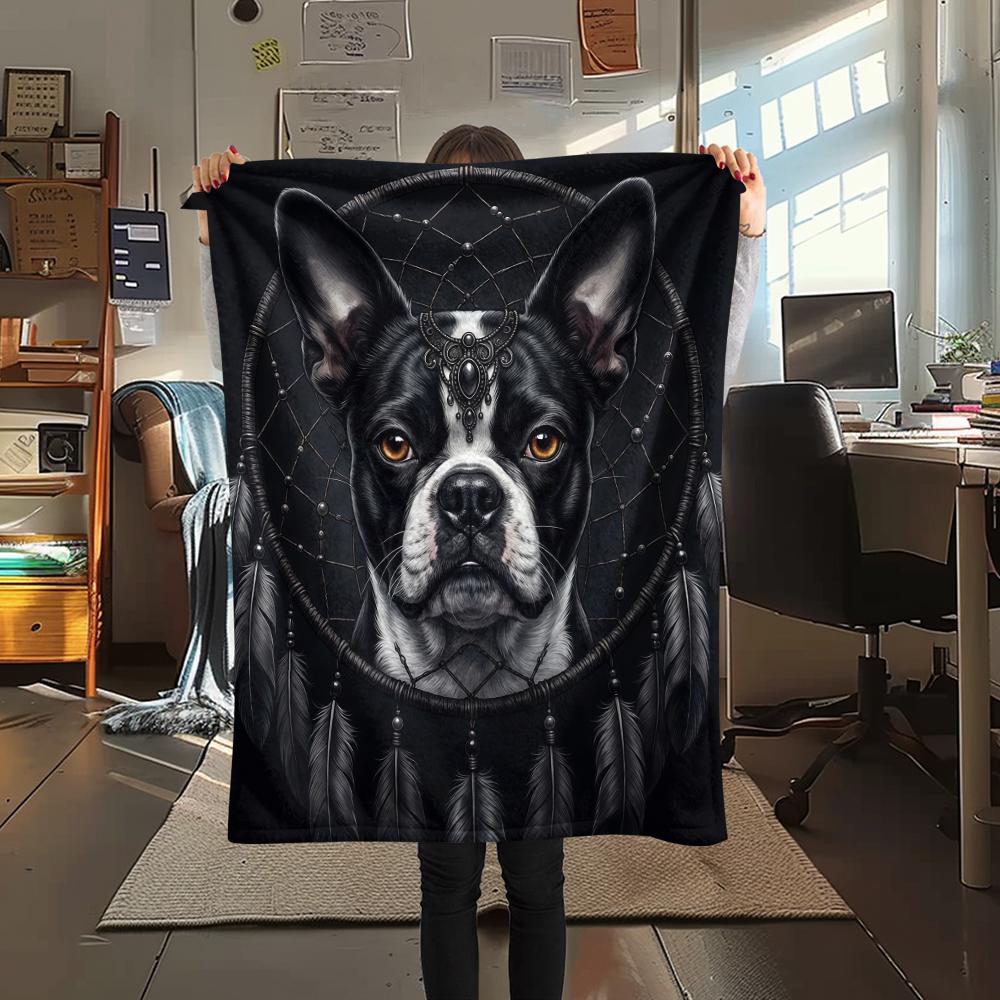Dreamcatcher Animals Print Flannel Blanket,High quality Comfortable for All Seasons,Home Decor,Warmth and Comfort,Perfect for Christmas Gifts