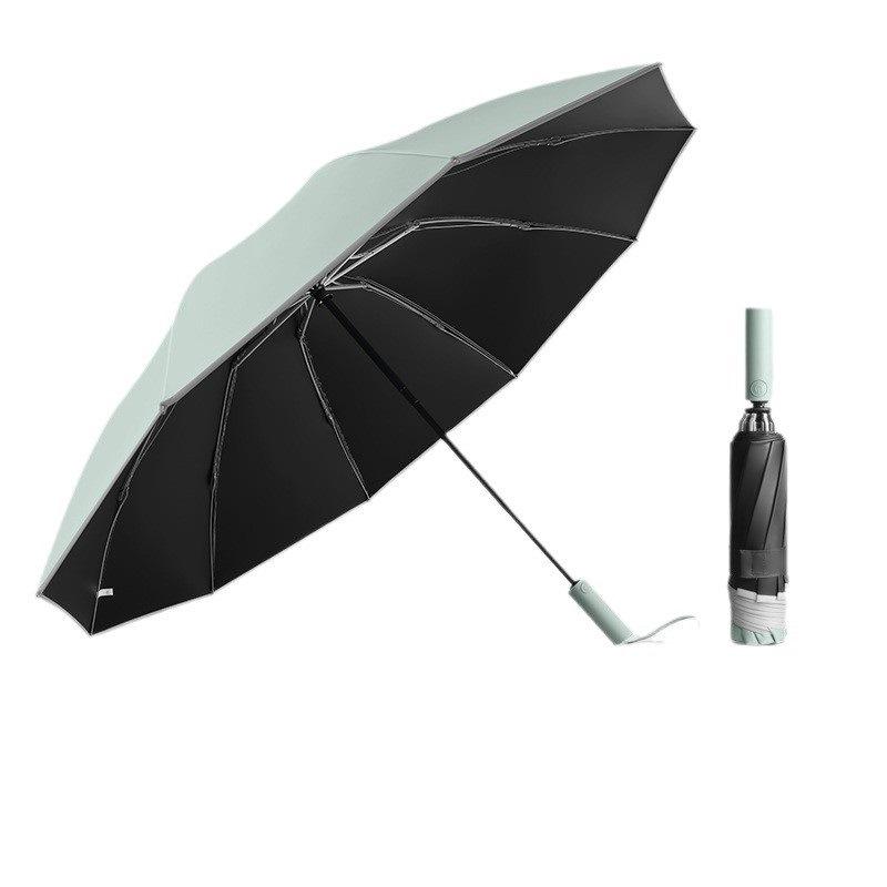 Fully automatic reverse umbrella folding sunscreen, UV protection, weather and rain dual-purpose wholesale thickened and enlarged large batch umbrella