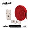 1pairs Wide Elastic Flat Straps with Metal Press Buckles - No Need To Tie Lazy Shoelaces, Lightweight Elastic Shoelaces Suitable for Sports Shoes