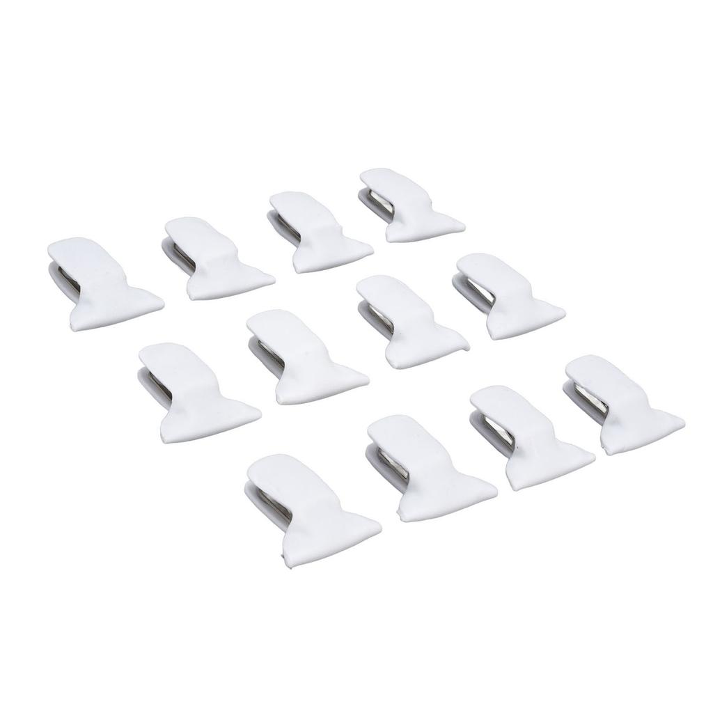 12PC Padded Comforter Clips Compact Multifunctional Metal and Foam Padded Blanket Fasteners