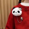 Cute Red Panda Plush Brooch - Backpack Pin Badge for Students & Couples - Birthday Gift Accessory for Women
