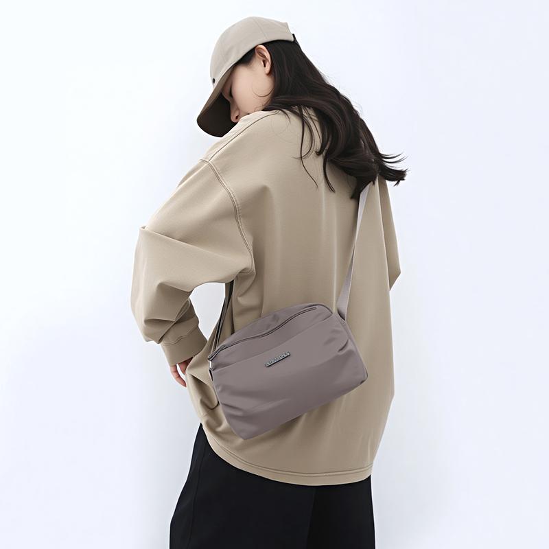 Solid Color Crossbody Bag Sport Shoulder Bag