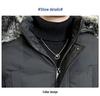 Men's Plus Size Casual Mid-Length Cotton Jacket with Fur Collar Hooded, Thickened for Warmth, High Quality