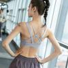 Women's Front Zipper Sports Bra - Shockproof, Yoga-Friendly, with Shaping and Beautiful Back Design for Autumn Fitness