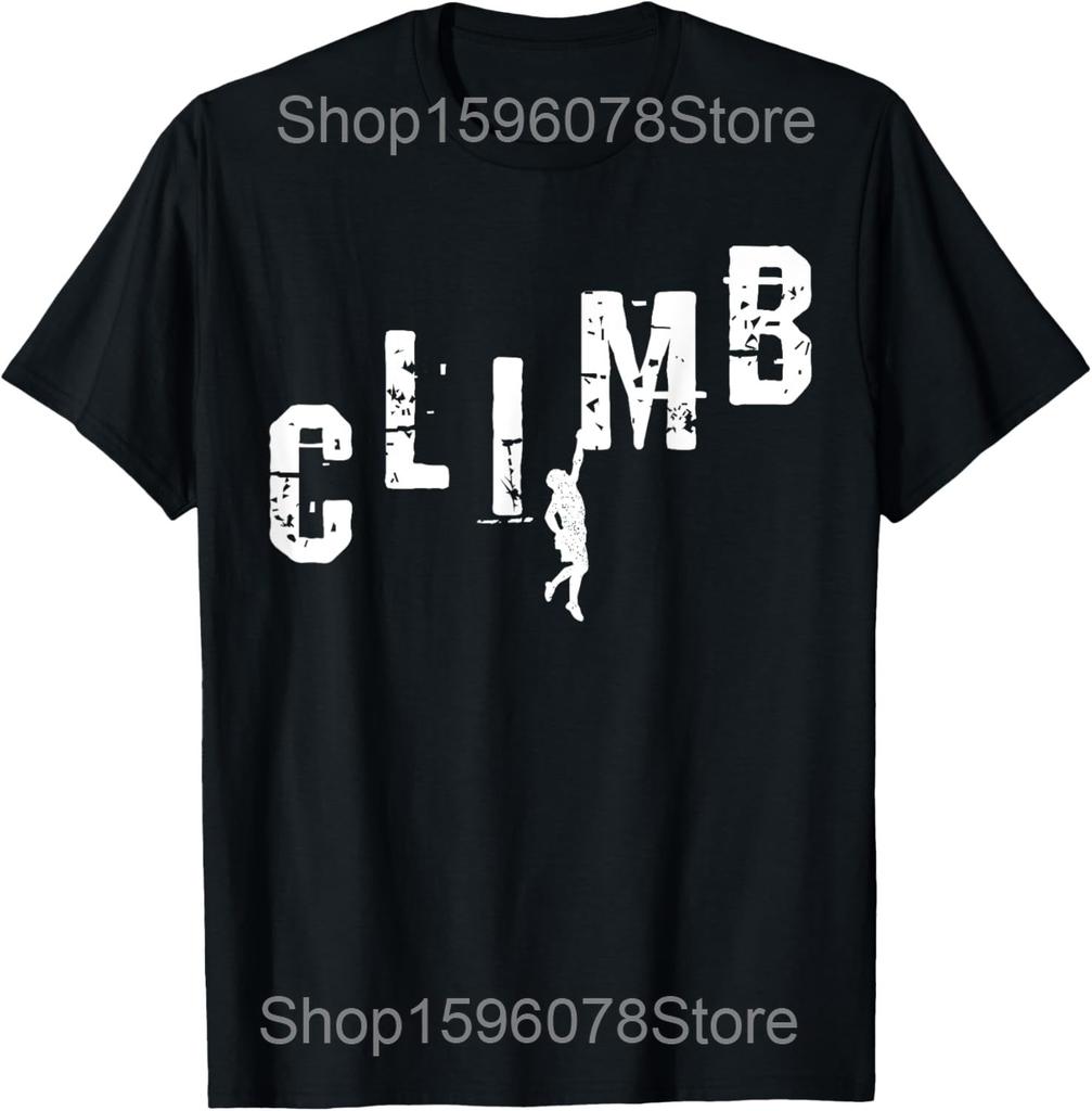Eat Sleep Climb Repeat Felskletterer Bouldern Bergsteigen T-Shirts Humor Streetwear T-Shirt Kurzarm Unisex Lockere Kleidung