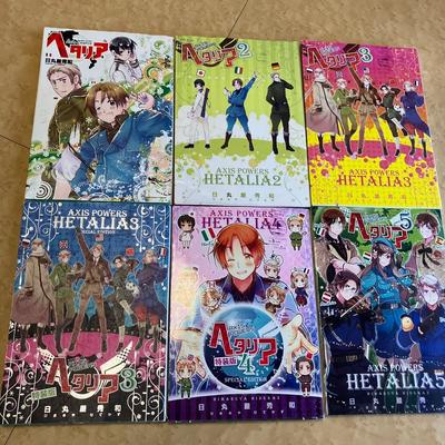 Hetalia Axis Powers Manga Vol.1-6 Complete Set Japanese Comics Collection Japan Used