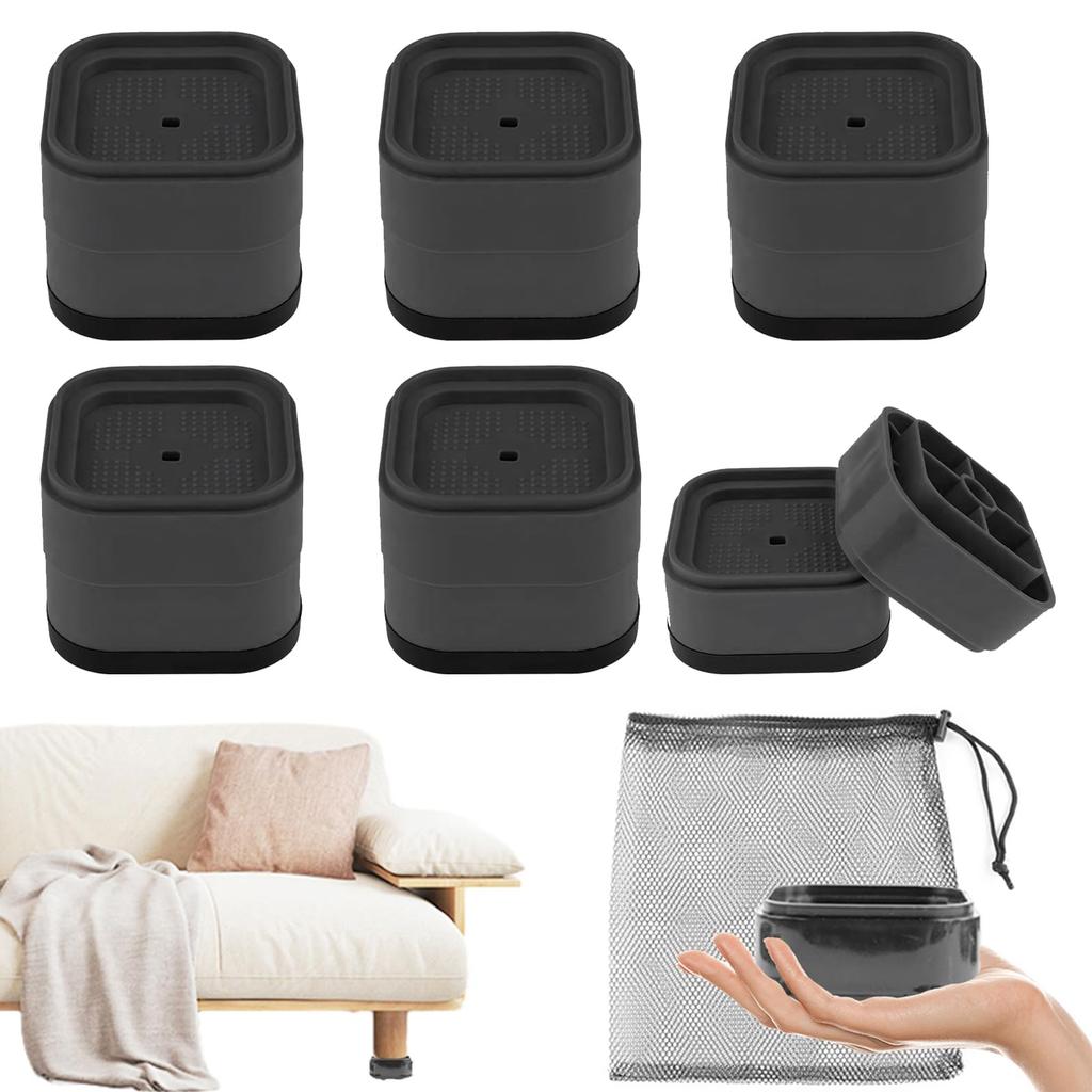 Set of 12 Adjustable Stackable Extension High X 7cm for Washing and Convenient Legs with and Prevents Floor Includes Storage Legs, 3.5cm Wide, Desks,