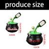 Haunting House Fog Pot Machine Set Witch Cauldron with Floating Potions Bottle and Diffuser Fog Maker Halloween Decors