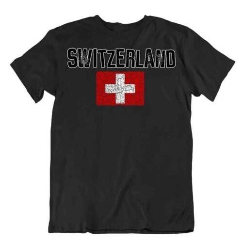 Flag T-Shirt Switzerland Fashion Country Keepsake Gift Pride Logo 2XL