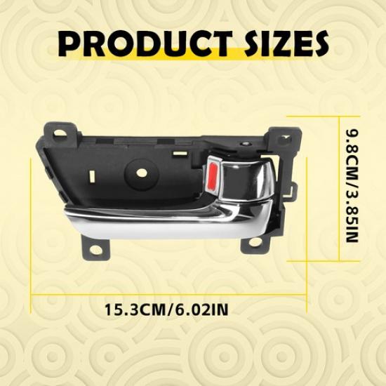 Interior Door Handle Front Left Rear Right For 2011-2015 EX,LX,SX Sorento Base