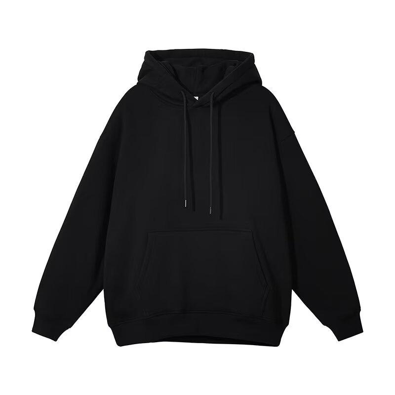 Trendy Autumn/Winter Cat Print Plush Lined Hooded Sweatshirt - Loose, Casual, Versatile Jacket