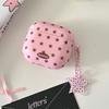 Lovely Brown Star Wireless Bluetooth Earphone Case for Apple AirPods 1 2 3 4 Pro 2 Charge Box Shell With Pink Chain Pendant
