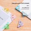 Transparent Triangle Corner Paper Clip - Office & Student Organizer