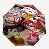 Anime Characters, Group Portrait Themed Automatic Opening and Closing Umbrella, Compact Travel Umbrella, Lightweight and Portable, Suitable