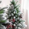 Artificial Christmas Tree with Pinecone Tabletop Accessories Festives Home Desktop Decoration Christmas Ornament