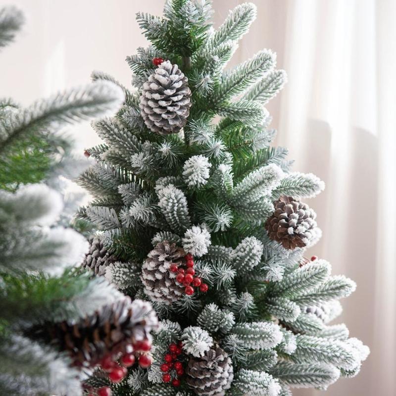 Artificial Christmas Tree with Pinecone Tabletop Accessories Festives Home Desktop Decoration Christmas Ornament