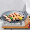 Korean , Frying Pan, Steak, Meat, Grill Plate, Plate for Picnics, Roasting, Roasting