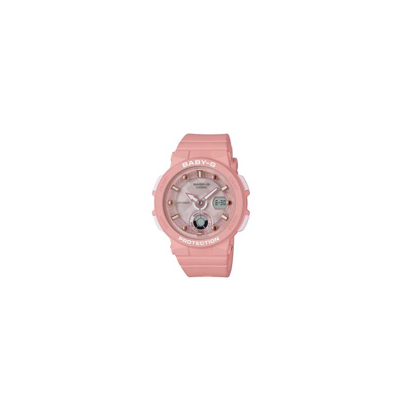 

Casio Theme Series Fashionable Casual Sports Waterproof Quartz Movement Resin Strap Japanese and Korean Watch Women’s Watch Pink Dial BGA-250-4APR рожевий