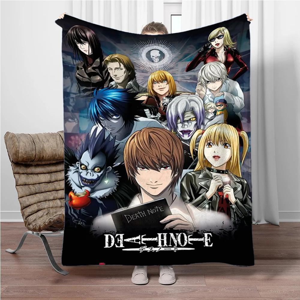 Japanese Anime Blanket DEATH-NOTE Children Warm Soft Blankets for Sofa Bed Cover Blanket Suitable for Birthday Souvenir Gifts