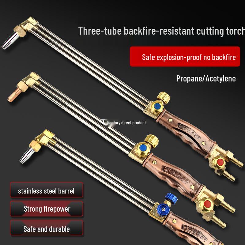 Stainless Steel Explosion-Proof 30 Type Acetylene/Propane/Oxygen Three-Tube Cutting Torch