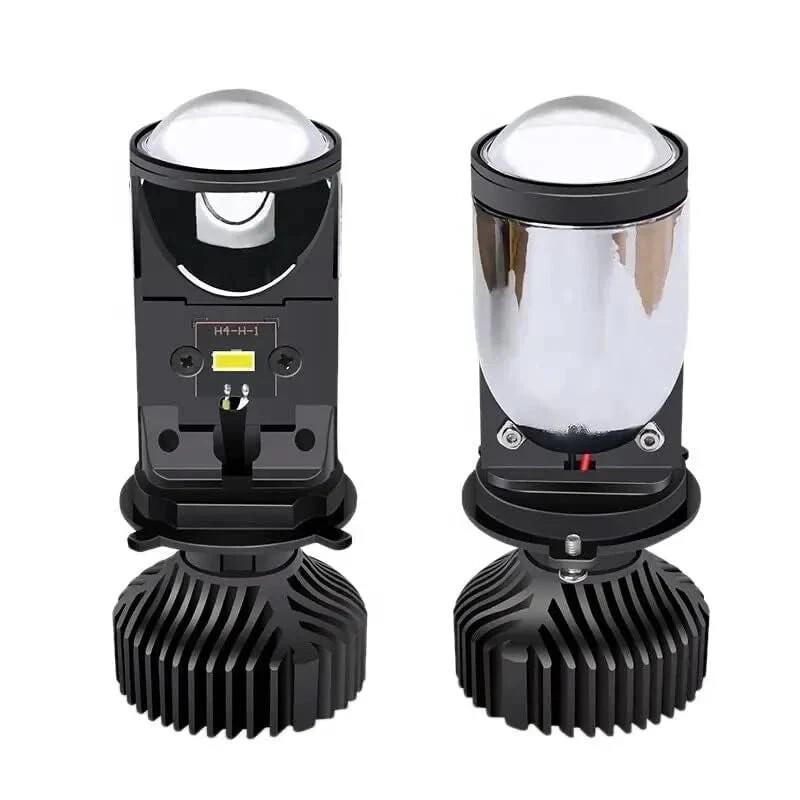 Y6 Projector Lens H4 White LED High/Low Beam Headlight Bulbs (universal)