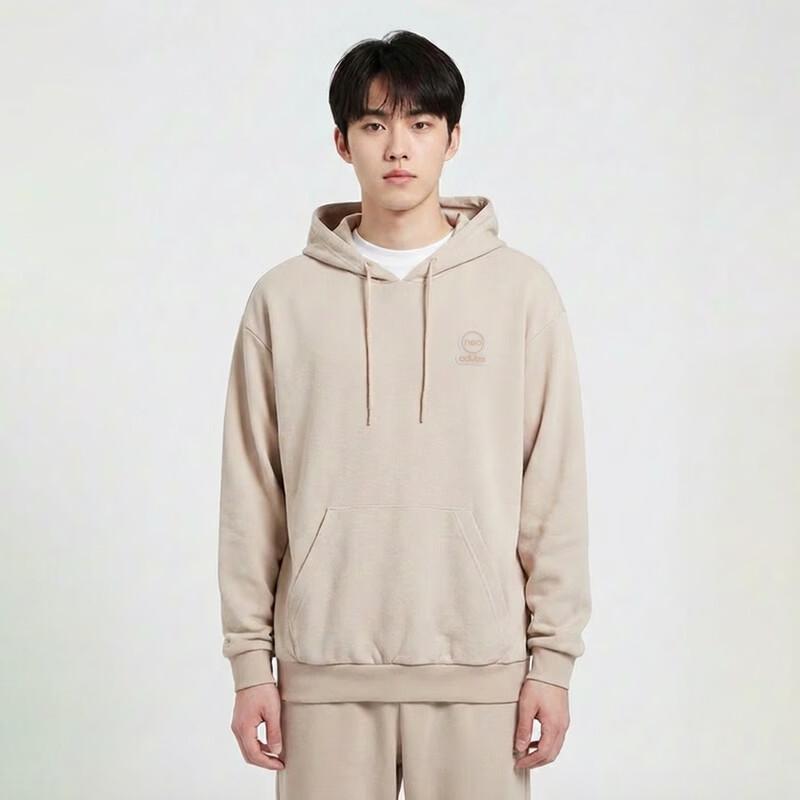 Adidas Loose Fit Hooded Pullover Sweatshirt M