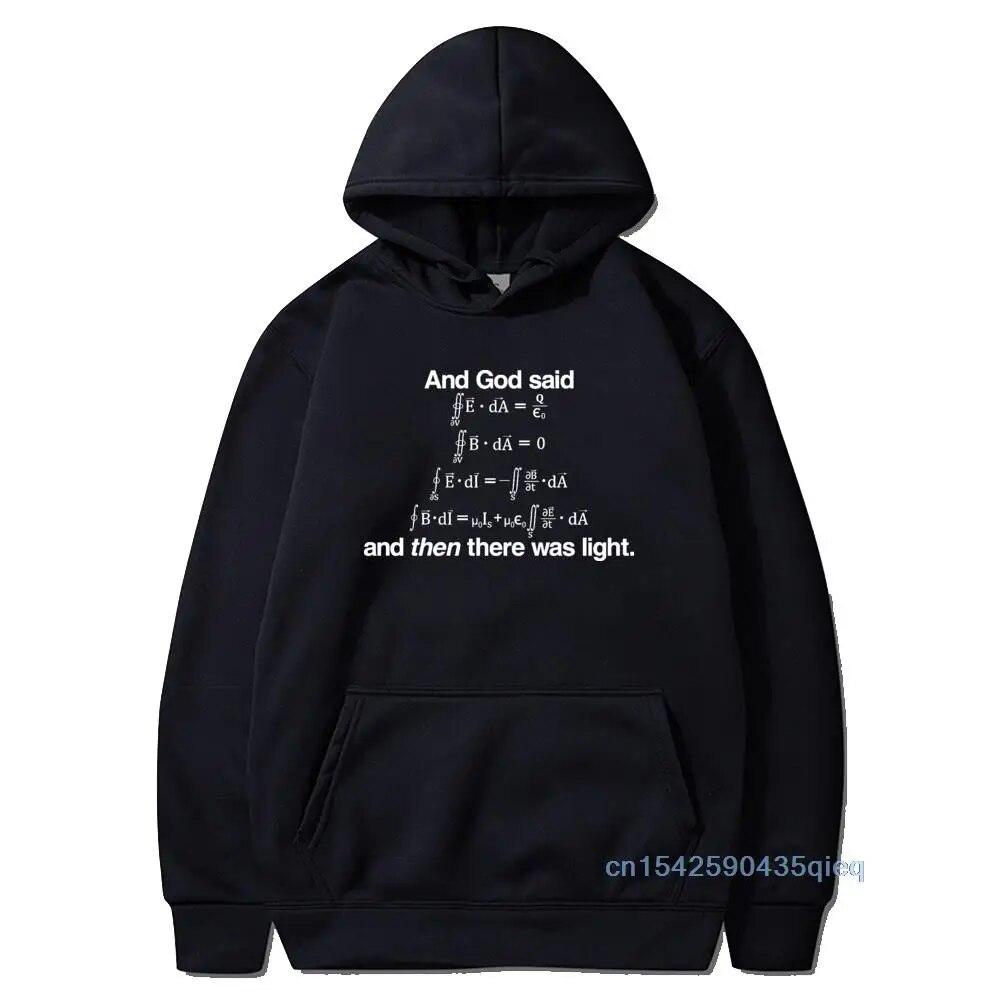 

Бог сказал Макс Ну Уравнения Математика Наука Скидка с капюшоном Модные молодые толстовки на заказ Черная осень Толстовка с длинными рукавами XL