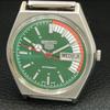 GENUINE VINTAGE SEIKO 5 AUTOMATIC 6309A JAPAN MENS GREEN DIAL WATCH A708397-1