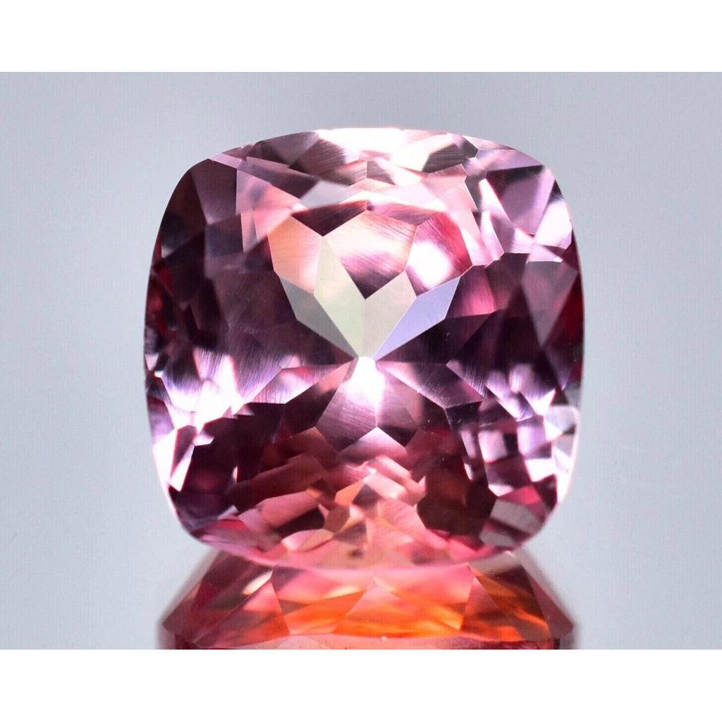 Natural Cushion Fine Cut Padparadscha Sapphire 9.55 Ct Stunning Gemstone