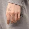 High-End Small Fresh Simple Personality Beautiful Stars Moon Hand Tattoo Sticker